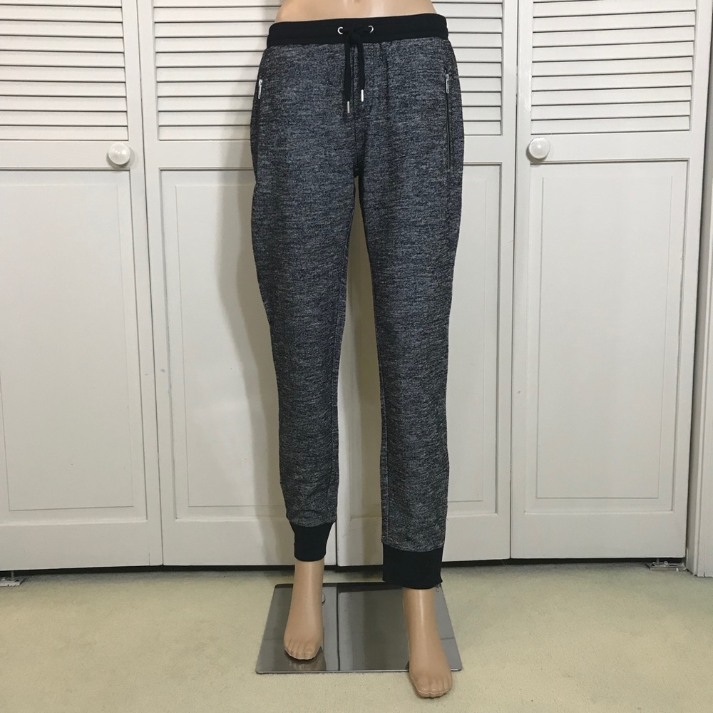 Like NEW The Kooples Black and Gray wool  Track Pants - fits like a LARGE